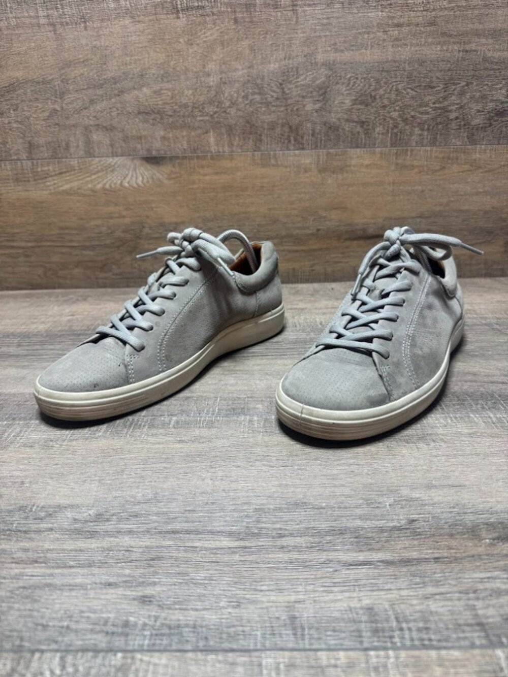 Ecco Soft 7 Taupe Leather City Sneaker Men's Size EU 42